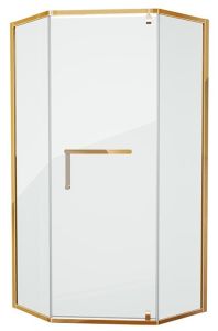 Душевой уголок Grossman Pragma PR-100GD 100x100см золото/прозрачное