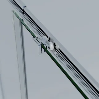 Душевая дверь Vincea Rapid-N VDS-3RN12/13CL 120/130 см раздвижная стекло прозрачное профиль хром