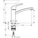 Смеситель Hansgrohe Focus 31806000 для кухни