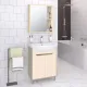 Зеркальный шкаф Runo Эко 00-00004677 52 см какао