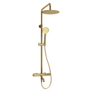 Душевая стойка WasserKRAFT Sauer Thermo A188.208.207.PG T с термостатом золото