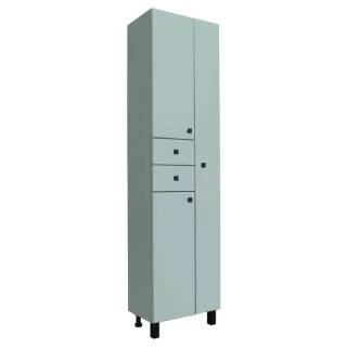Шкаф-колонна Runo 00-00004890 правый 50 см бирюзовый