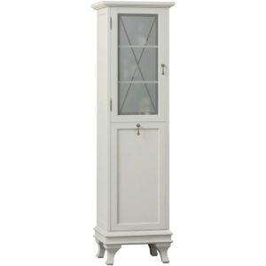 Шкаф-колонна Opadiris Борджи 45 L Z0000012564 с бельевой корзиной Слоновая кость