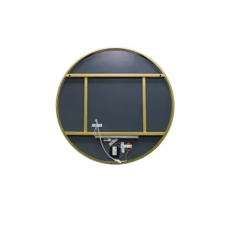 Зеркало с подсветкой Dreja Shine 99.2049 80 см сенсорный выключатель золото