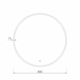 Зеркало с подсветкой Dreja Shine 99.2048 80 см сенсорный выключатель графит