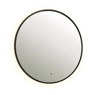 Зеркало с подсветкой Dreja Shine 99.2050 80 см сенсорный выключатель чёрный