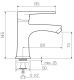 Смеситель для раковины РМС SL141-001F хром Смеситель для раковины РМС SL141-001F хром