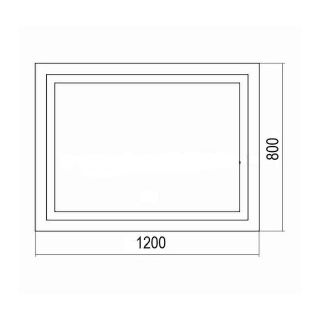 Зеркало с подсветкой Azario Livia ФР-00001767 120 см