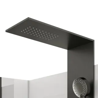 Душевая кабина Black&White Galaxy 8708000GM 80 x 110 см оружейная сталь