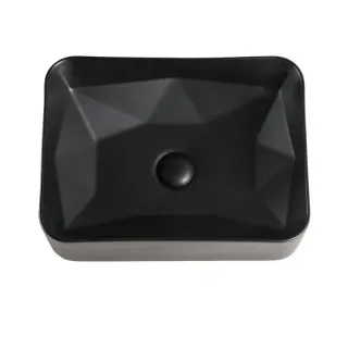 Тумба с раковиной Orange Отто Ot-75TuMDF+B02-460MB 75 см белый глянец/чёрный матовый