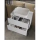 Тумба с раковиной Orange Отто Ot-75TuMDF+B05-500W 75 см белый глянец