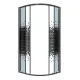 Душевой уголок Niagara Eco NG-1007-14BLACK 90x90 см профиль чёрный стекло мозаика