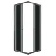 Душевой уголок Niagara Eco NG-1008-14QT 80x80 см профиль чёрный стекло тонированное