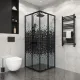 Душевой уголок Niagara Eco NG-1009-14QBLACK 90x90 см профиль чёрный стекло мозаика