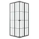 Душевой уголок Niagara Eco NG-1009-14QKL 90x90 см профиль чёрный стекло клетка