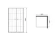 Душевой уголок Niagara Eco NG-1009-14QKL 90x90 см профиль чёрный стекло клетка