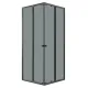 Душевой уголок Niagara Eco NG-1010-14QT 100x100 см профиль чёрный стекло тонированное