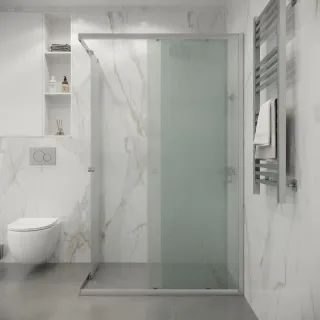 Душевой уголок Niagara Eco NG-1012-14QMT 120x80 см профиль хром матовый стекло матовое