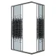Душевой уголок Niagara Eco NG-1012-14QBLACK 120x80 см профиль чёрный стекло мозаика