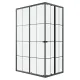 Душевой уголок Niagara Eco NG-1018-14QKL 100x80 см профиль чёрный стекло клетка