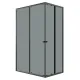 Душевой уголок Niagara Eco NG-1129-14QT 120x90 см профиль чёрный стекло тонированное