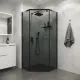 Душевой уголок Niagara Eco NG-1009-14DT 90x90 см профиль чёрный стекло тонированное