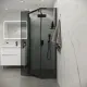 Душевой уголок Niagara Eco NG-1009-14DT 90x90 см профиль чёрный стекло тонированное
