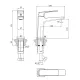 Смеситель для раковины Grossman Mercury 510.K35.10.100 хром