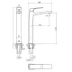 Смеситель для раковины Grossman Mercury 520.K35.10.420 графит матовый