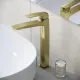 Смеситель для раковины Grossman Mercury 520.K35.10.320 золото матовое