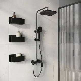 Душевая стойка Grossman Mercury 500.K35.10.210 чёрный матовый
