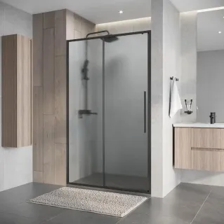 Душевая дверь в нишу Niagara Nova NG-34-L11CHGR 110 см профиль графит матовый стекло шиншилла