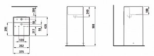 Раковина Laufen Kartell 8.1133.1.000.111.1 37,5х43,5