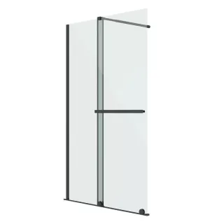 Душевая перегородка Niagara Nova NG-671-10BLACK 100 см профиль чёрный стекло прозрачное