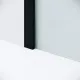 Душевая перегородка Niagara Nova NG-582-10BLACK 100 см профиль чёрный стекло белый градиент