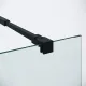 Душевая перегородка Niagara Nova NG-582-10BLACK 100 см профиль чёрный стекло белый градиент