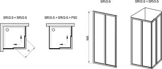 Душевой уголок Ravak Supernova SRV2-90 195 S 14V703O2ZG 90x90 см профиль чёрный стекло Grape