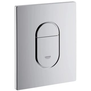 Унитаз с инсталляцией Grohe Bau Ceramic 103849SH00 цвет Альпийский белый с сиденьем Микролифт и клавишей смыва цвет Хром глянцевый
