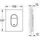Унитаз с инсталляцией Grohe Euro Ceramic 36501000 цвет Альпийский белый с сиденьем Микролифт и клавишей смыва цвет Хром глянцевый