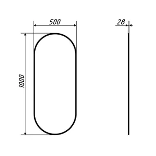 Зеркало Dreja Glow 99.2035 50 см золото