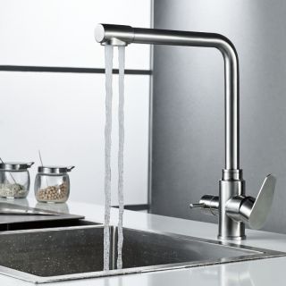 Смеситель для кухни Haiba HB76802 с подключением фильтра питьевой воды сталь Смеситель для кухни Haiba HB76802 с подключением фильтра питьевой воды сталь