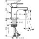 Смеситель Hansgrohe Vernis Shape 71560670 для раковины Смеситель Hansgrohe Vernis Shape 71560670 для раковины
