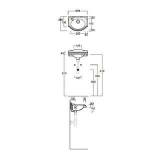 Раковина Simas Arcade AR035bi*0 37 см белый