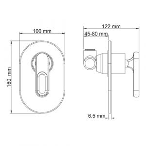 Wasserkraft Kammel 1851 Смеситель для душа