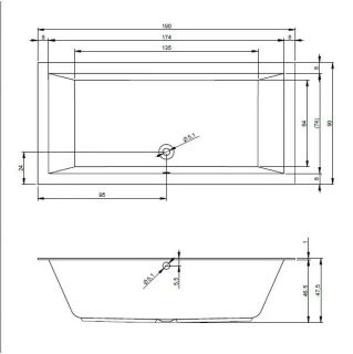 Акриловая ванна Riho Lugo B136001005 190х90см белый Акриловая ванна Riho Lugo B136001005 190х90см белый