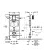 Унитаз с инсталляцией Grohe Rapid SL 102514SH00 цвет Белый с сиденьем Микролифт и клавишей смыва цвет Хром