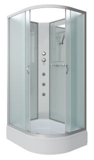 Душевая кабина Niagara NG-33294-14LBKG с гидромассажем 120x90см серебро/матовое Душевая кабина Niagara NG-33294-14LBKG с гидромассажем 120x90см серебро/матовое