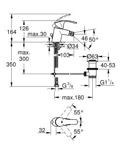 Смеситель Grohe Eurosmart New 32929002 для биде