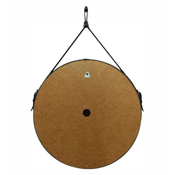 Зеркало Reflexion Skin RF5325SK с LED подсветкой сенсором на ремне из натуральной кожи черного цвета 65х65