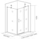 Боковая часть Good Door PANDORA SP-80-T-CH стекло прозрачное с рисунком Тростник